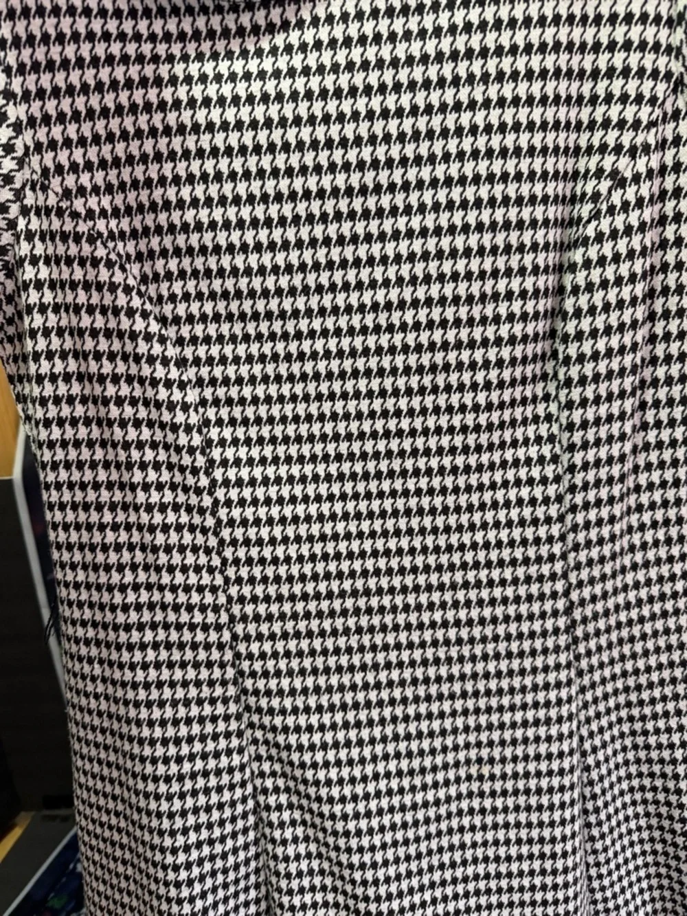 Perceptions Black and White Houndstooth Midi Dress size 14 - Picture 4 of 5